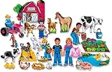 Fun on the Farm Felt Figures for Flannel Board (20+ Precut Figures, Animals, Farmers, Barn)