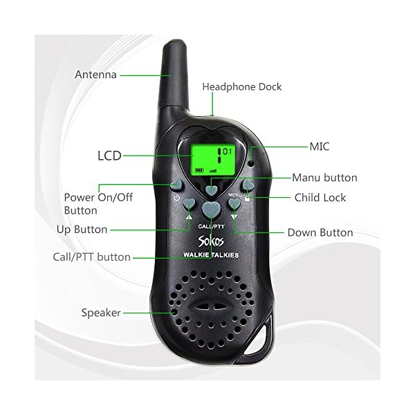 Walkie-Talkies-22-Channel-Child-Walkie-Talkies-2-Way-Radio-3-Miles-Up-to-5Miles-UHF-Handheld-Walkie-Talkie-for-Kids-Pair Walkie-Talkies-22-Channel-Child-Walkie-Talkies-2-Way-Radio-3-Miles-Up-to-5Miles-UHF-Handheld-Walkie-Talkie-for-Kids-Pair