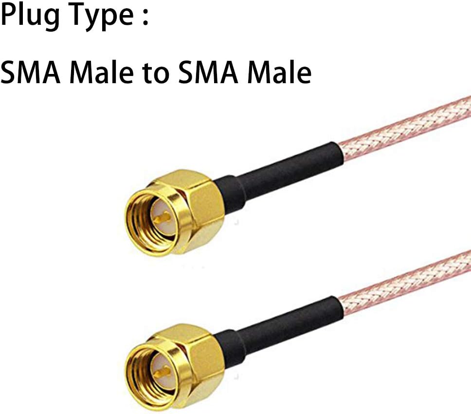 TengKo SMA Male to SMA Male 2 Pack Connector Extension Cable RG316 Antenna Cable WiFi Wireless Pigtail Jumper Low Loss Patch Lead For SDR Devices Baofeng FPV FCC Emissions Testing - Image 3
