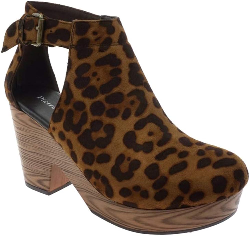pierre dumas leopard wedges
