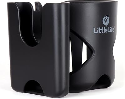 LittleLife Buggy Cup and Phone Holder Universal Stroller Bottle Organizer
