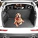 Beauty Star Cargo Liner Cover, Pet Seat Cover for SUVs Cars Trunk Waterproof Material Dog Pet Scratch Proof Muddy Stuff Protect Cover Easy Install Nonslip Mat (Black)+Collapsible Bowl+Dog Seat Belt