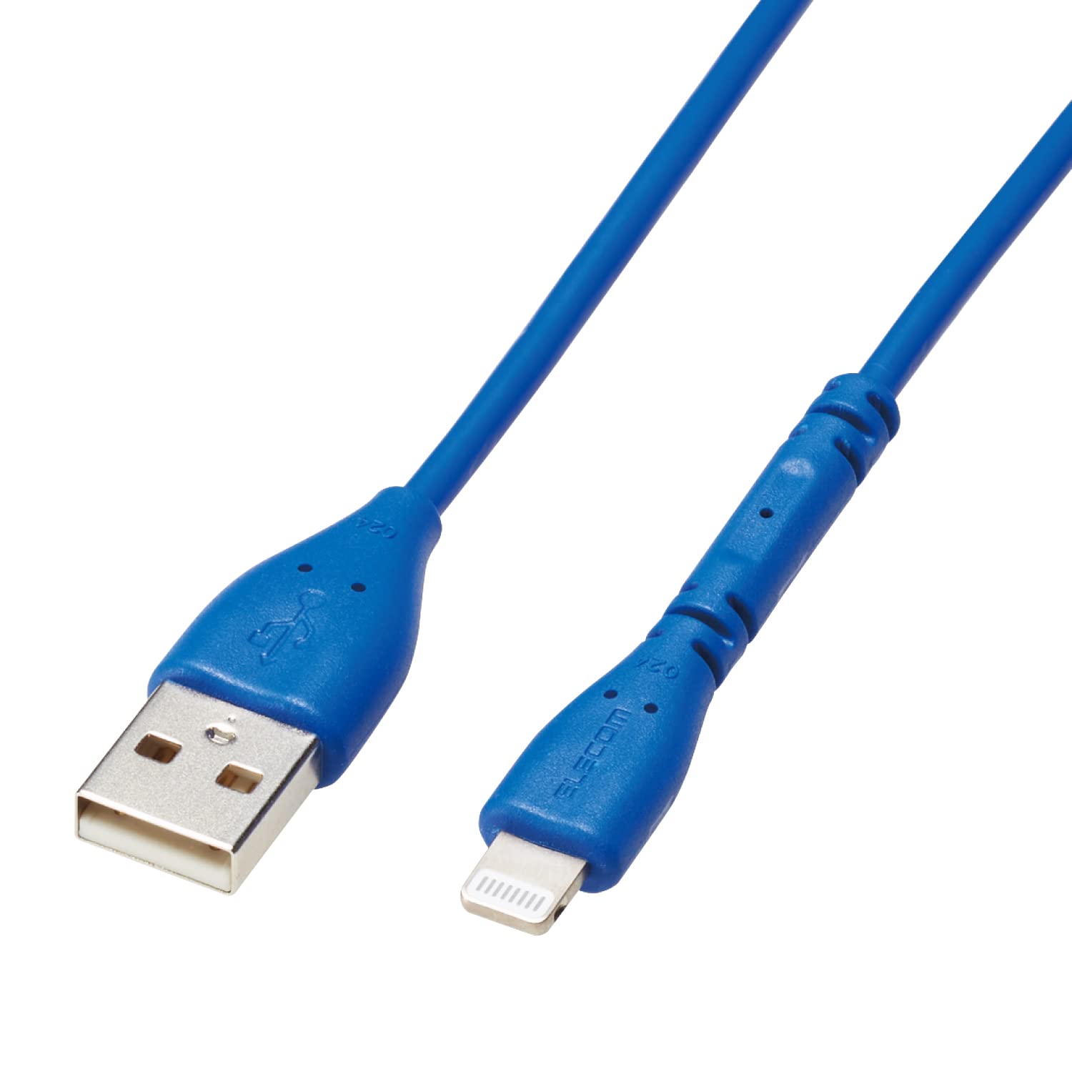 エレコム USB-A to Lightningケーブル 1.0m ブルーの商品画像