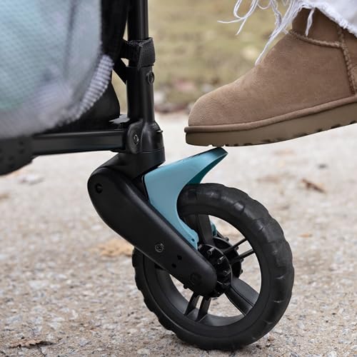 INGENUITY INGENUITY POP ‘N RIDE LIGHTWEIGHT STROLLER WAGON – FACE-TO-FACE SEATS FOR 2 WITH 3-POINT HARNESSES & SUN CANOPY