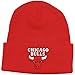 adidas Chicago Bulls Red Basic Logo Cuffed Knit Hat