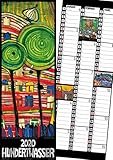 Hundertwasser Streifenkalender Art 2020: 3-Monatskalendarium by 
