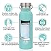 KINGSO Flask Double Wall Vacuum Insulated Stainless Steel Sports Water Bottle 20 oz Leak & Sweat Proof Standard Mouth with BPA Free Screw Cap for Hot or Cold Beverages,Mint,600ML