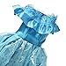 1 Pcs blue Dress Rapunzel Party Dress Costume Wedding Gown Dress For Dolls