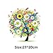 21 X 20CM Iron-on Patches, Flower Tree Printing Heat Transfer Sticker Patch Household Irons DIY Decor Hotfix Decal Motif Appliqued Compatible T-Shirt Jeans Coats Totes Hoodie