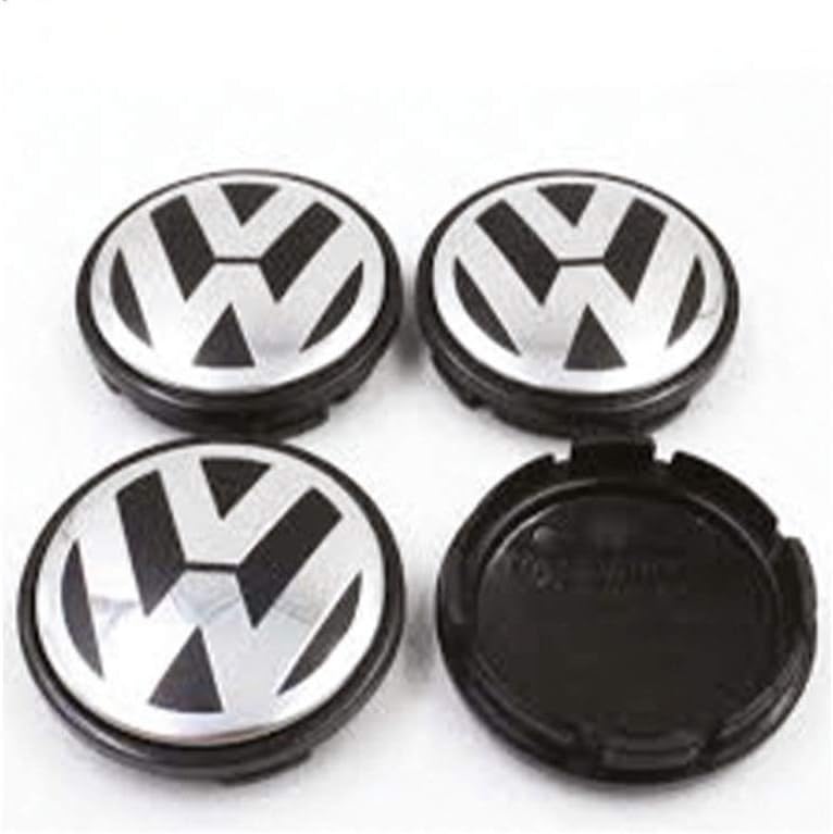 Lingyi Wheel Center Hub Caps 70mm Wheel Hub Cover Replacements Logo Badge Emblems for VW P/N:7L6 601 149B, Sets of 4 Pcs