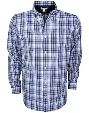 Calvin Klein- Long Sleeve Infinite Cool Twill Plaid Shirt