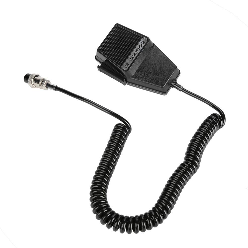 Bewinner Handheld Microphone for Walkie-Talkie, Speaker Stable CB Radio 4 Pin for Car Cobra Talkie-Walkie CB with 360 Degree Rotation