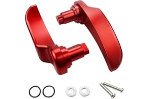 MDPROMCP Saddle Bag Latch Lever - Saddle Bag Lid Lifters Aluminum Compatible With Harley Davidson 2014-2024 Street Glide Road King Special Road Glide Special Ultra Limited with Hard Bags (Red)