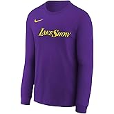 Nike Youth City Edition Los Angeles Lakers Essential Long Sleeve T-Shirt