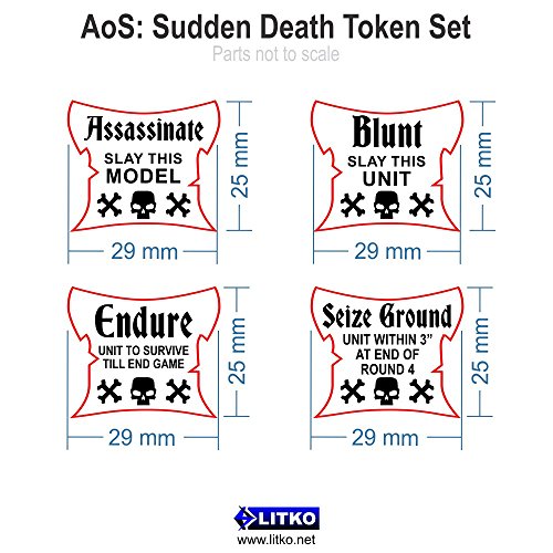 AoS: Sudden Death Token Set, Translucent Grey (4)