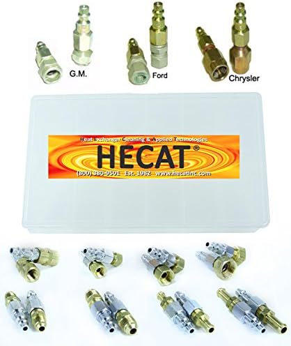HECAT 26 PC TRANS OIL COOLER LINE ADAPTER KIT (111719C) - Transmission Oil Cooler Flushing Adapters