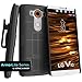 Encased LG V10 ARMORLITE Belt Clip Holster Case - Smooth Black