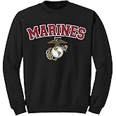 Honor Country US Air Force USAF Wing Crewneck Fleece Sweatshirt - Navy Blue