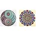 HaiMay 2 Pack DIY 5D Diamond Painting Kits Full Drill Rhinestone Painting Mandala Diamond Pictures for Wall Decoration, Mandala Diamond Paintings Colorful Style (Canvas 16×16 Inch)