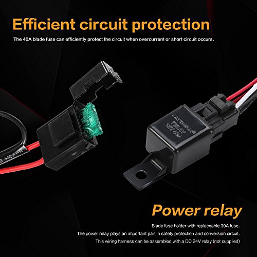 Durable Modeling Auxbeam Wiring Harness Kit For Led Light Bar