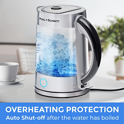 Pohl Schmitt 1.7L Electric Kettle with Upgraded Stainless Steel Filter