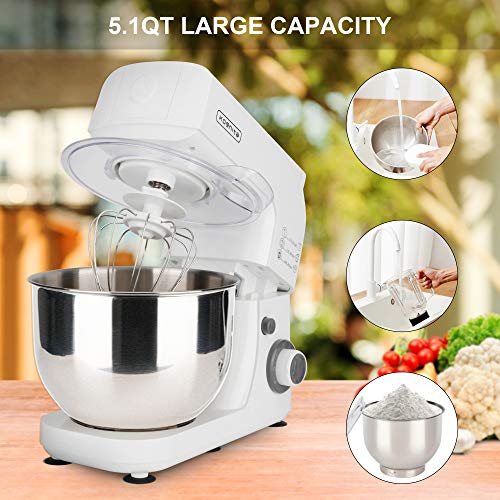 Kitchen Stand Mixers 3 in 1 Standing Mixer,800W Electric Kitchen Food