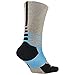 Nike Men's Hyper Elite Crossover Crew Basketball Socks - Large - Omega Blue/Black