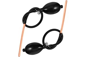 DOITOOL 2pcs Manual Candy Art Blowing Pumps with Extended Black Copper Tubes Sugar Blowing Tool for Handmade