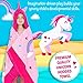 Yayme! Personalized Pink Unicorn Beach Towel for Girls - Unicorns Bath Towel with Custom Name - Customized Towels for Kids Beach Towel - Perfect for Swimming and Summer Fun for Kids