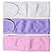 6 Count Spa Facial Headband, Makeup Headband Elastic Terry Cloth Spa Headband Stretch Towel Washable Headband for Washing Face, 3 Colors
