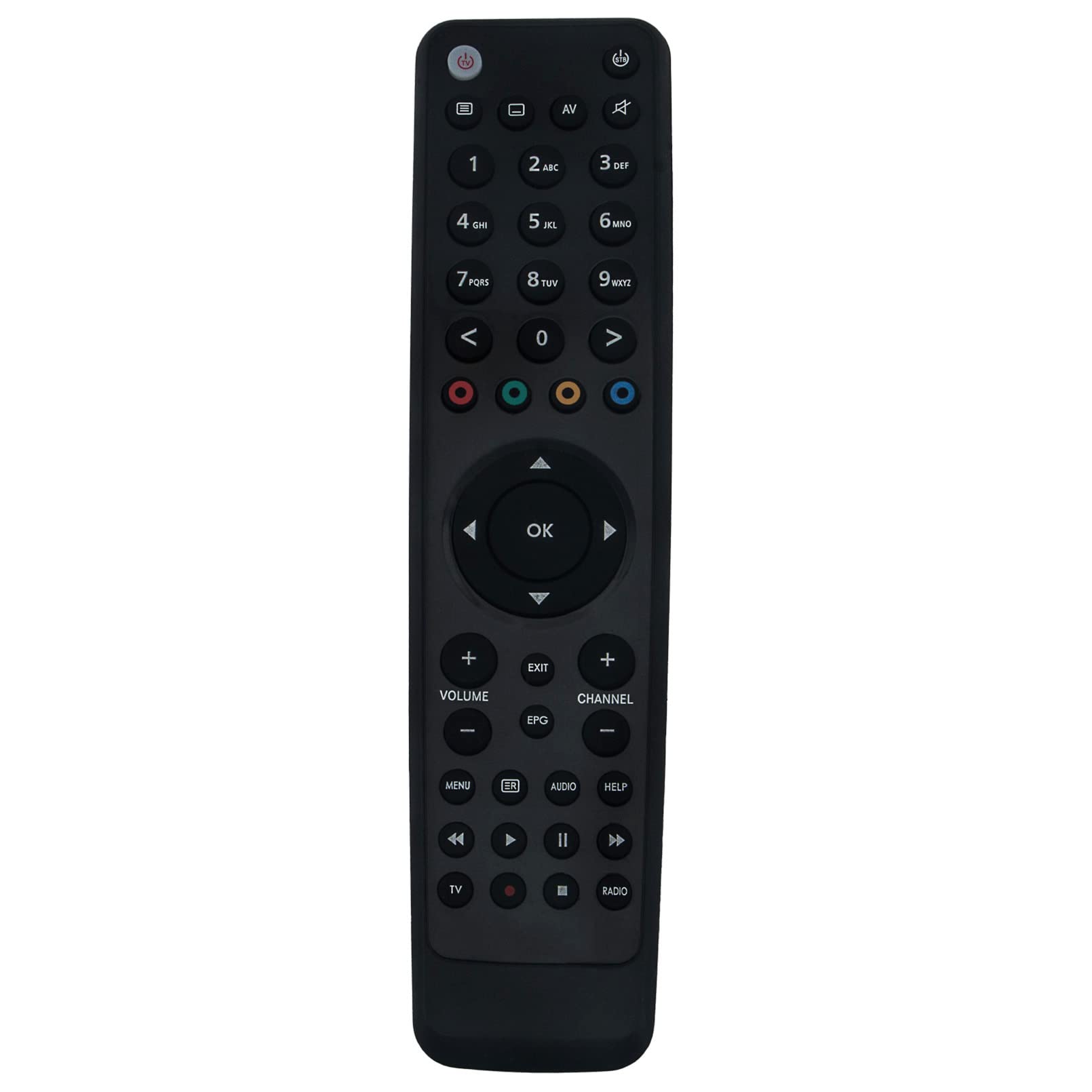 VINABTY Replacement Remote Control Fit for VU+ Receiver For Vu+ SOLO; For Vu+ SOLO 2;For Vu+ SOLO SE;For Vu+ SOLO 4K;For Vu+ ZERO;For Vu+ UNO;For Vu+ UNO 4K;For Vu+ DUO;For Vu+ DUO 2;For ULTIMO 4K