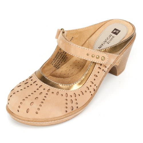 WHITE MOUNTAIN Women's Gull Mule – Soft Leather Slip-On With 3-Inch Heel & Arch Support - View #5