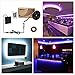 imenou Battery Powered Led Strip Lights 24 Keys RF Remote, USB Battery Operated TV Backlight Flexible Waterproof Colorful RGB SMD5050 Neon Led Light Strip Decorative Lighting for Home Kitchen Ad Sign