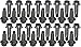 APDTY 134156 Engine Oil Pan Bolt Set of 32 (M8x1.25x.25); Compatible with 2001-2018 Dodge or Ram Trucks with 5.9L or 6.7L Cummins Diesel Engine (Replaces 04429860, 04429860, 05086855AA, 68038160AA)