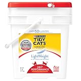 Purina Tidy Cats Light Weight, Dust Free, Clumping Cat Litter;  LightWeight 24/7 Performance Multi Cat Litter - 17 lb. Pail