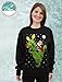 TeeStars - T-Rex Santa Ride Funny Ugly Christmas Sweater Women Sweatshirt