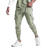GINTPK Men Cargo Jogger Lightweight Tapered Hiking Pants Sport Running Quick Dry Sweatpants for Training