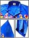 La Leela Men's Aloha Hawaiian Shirt Short Sleeve Button Down Casual Beach Party Blue
