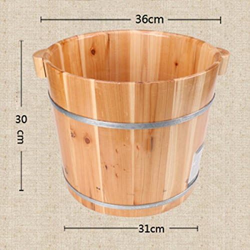 Foot Basin By FONK Wooden Bucket Foot Basin Foot Tub Tub Foot Bath Tub Foot Barrel Wood,36cm*30cm