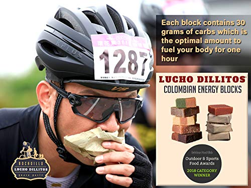 Natural Colombian Carb Energy Chews - an Energy Gel and Bar In 1 - for Runners, Cyclists and Outdoor Sports Lovers - Vegan and Gluten-Free Bars and Gels - 400 grams Raspberry
