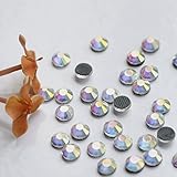 720pcs Ss20 About 5mm Dmc Iron on Hot Fix Crystal Rhinestones Diamond Gems Wholesale (Clear AB)