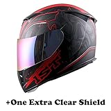 1STorm Motorcycle Full Face Helmet Skull King