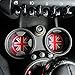 iJDMTOY Red/Blue 73mm Union Jack UK Flag Style Silicone Insert Mats Compatible with Mini Cooper R55 R56 R57 R58 R59 Front Console Drink Holders