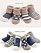 Cuca Dunna Infant Socks Baby Socks Toddler Socks for Girls and Boys,Cute Socks 4 Pairs (M 1-3years, Blue)