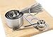 Chef elite Measuring Cups Deluxe 7 Piece Stainless Steel Set – 5 Cup Set, Spaghetti Measure, And Coffee Scoop (Light Gray)
