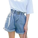 Women’s High Waisted Denim Rolled Blue Jean Shorts www.denim.fit