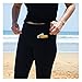 Clever Travel Companion Everyday Leggings Gym Pants - Pickpocket & Loss Proof Cute Pants Travel Tight Leggings - Seamless Workout Leggings for Women with Two Secret Hidden Pockets - Black