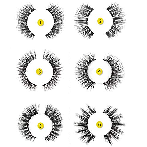 MOGOI False Eyelashes Kit With Magnetic False Eyelashes, Magnetic Eyeliner And Eyelashes Tweezers, No Glue Full Eye 5 Magnets Reusable Fake Eyelashes Natural Soft Eyelashes Extensions - Thumbnail 6