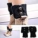 Laimeng,Women Winter Leg Warmer Button Crochet Cuffs Knit Boot Socks (Black)