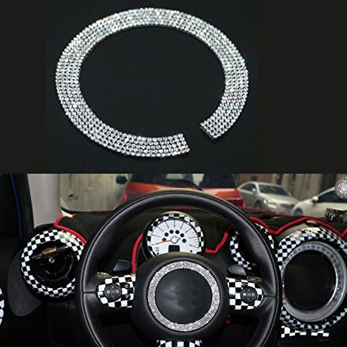 Bling Crystal Decor Steering Wheel Border For Mini Cooper F54F55F56 interior